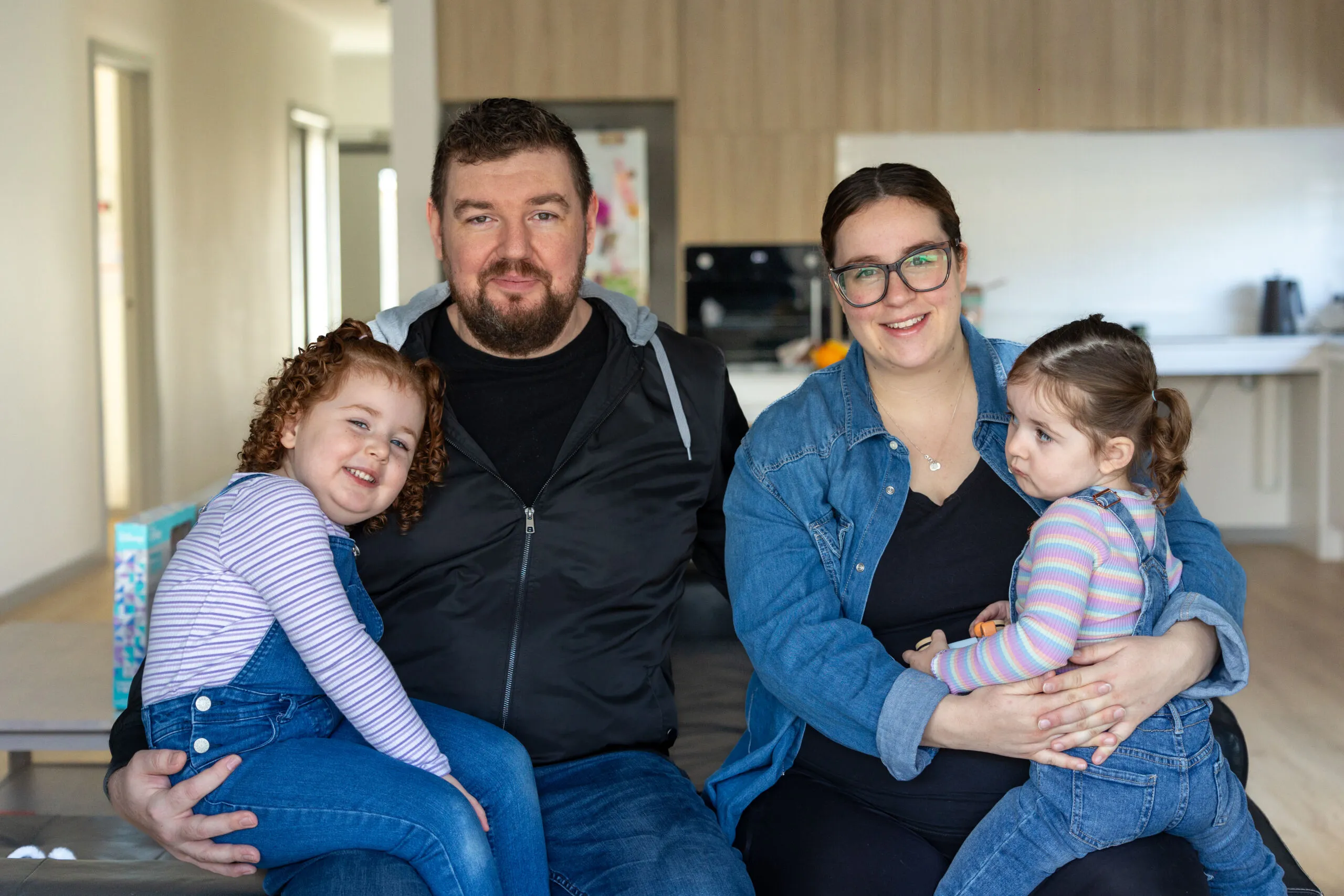 A family with two children
