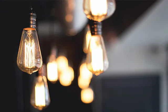 Some lamps with Edison bulbs
